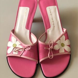 Nine West pink kitten heels